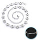 Silver Flower Diamante Waist Chain Belt
